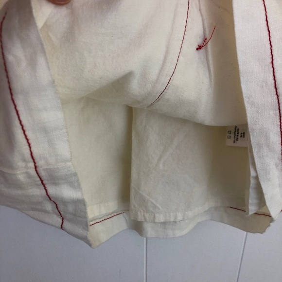 🌸SOLD🌸 Amadi Anthropologie Jupe 100% Linen Skirt - Picture 6 of 9